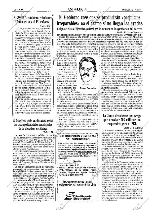 ABC SEVILLA 19-02-1997 página 38