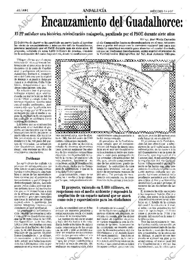 ABC SEVILLA 19-02-1997 página 40