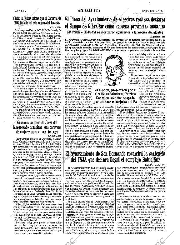 ABC SEVILLA 19-02-1997 página 42