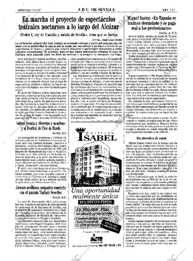 ABC SEVILLA 19-02-1997 página 51