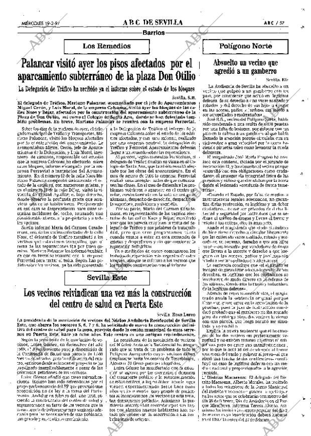 ABC SEVILLA 19-02-1997 página 57