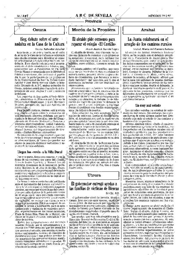 ABC SEVILLA 19-02-1997 página 58
