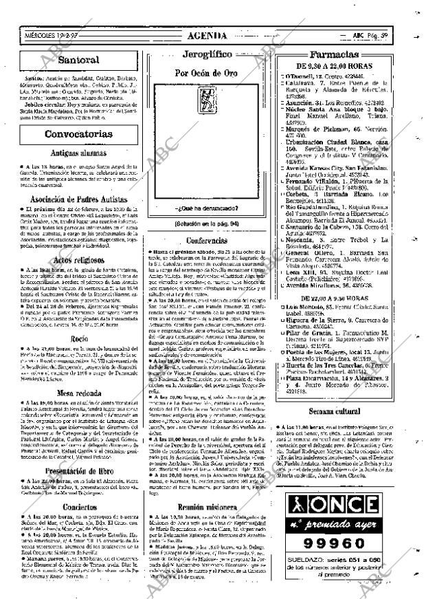 ABC SEVILLA 19-02-1997 página 59