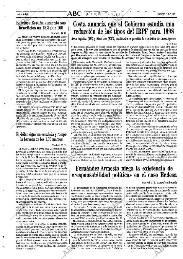ABC SEVILLA 19-02-1997 página 66