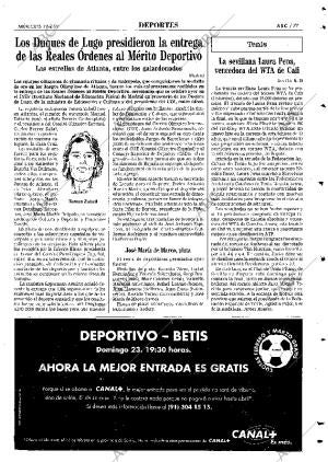 ABC SEVILLA 19-02-1997 página 77