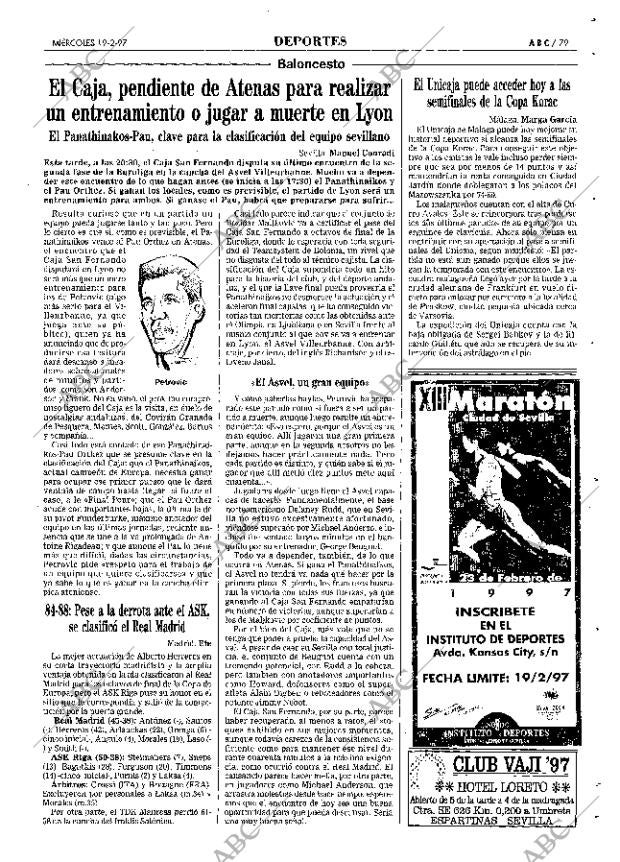 ABC SEVILLA 19-02-1997 página 79