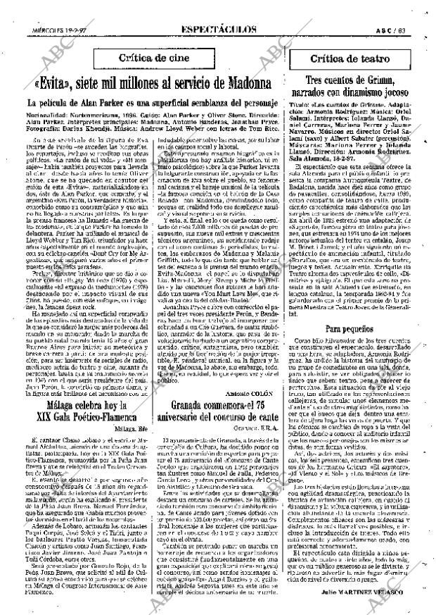 ABC SEVILLA 19-02-1997 página 83