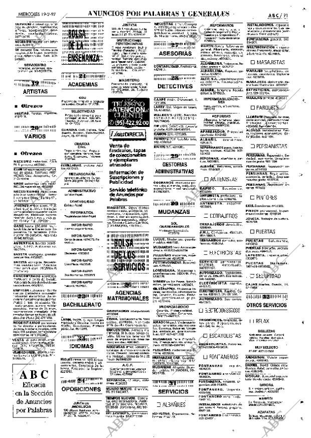 ABC SEVILLA 19-02-1997 página 91
