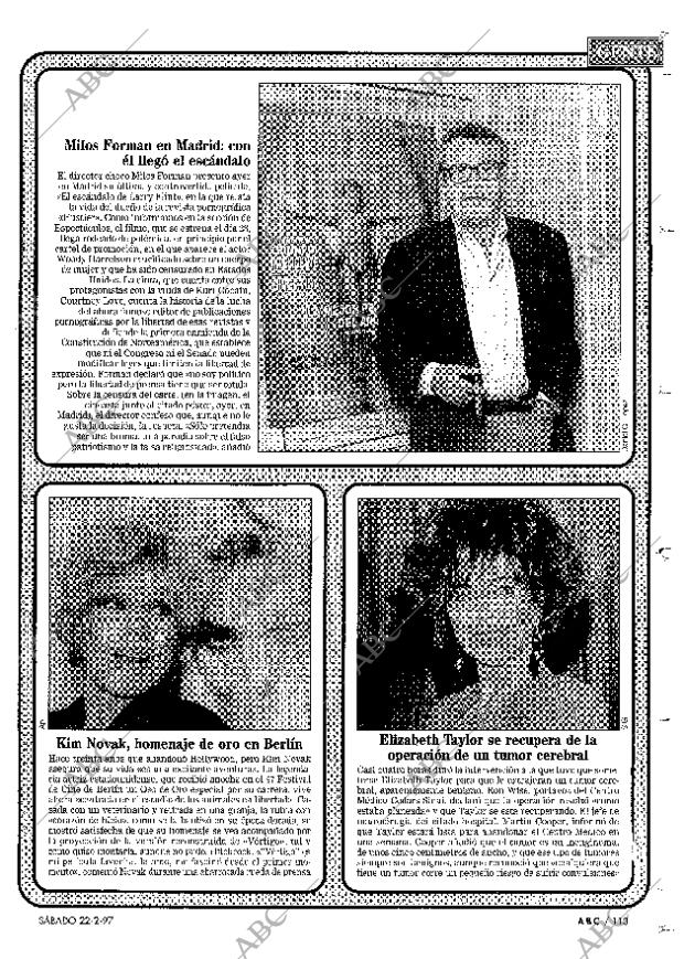 ABC MADRID 22-02-1997 página 113