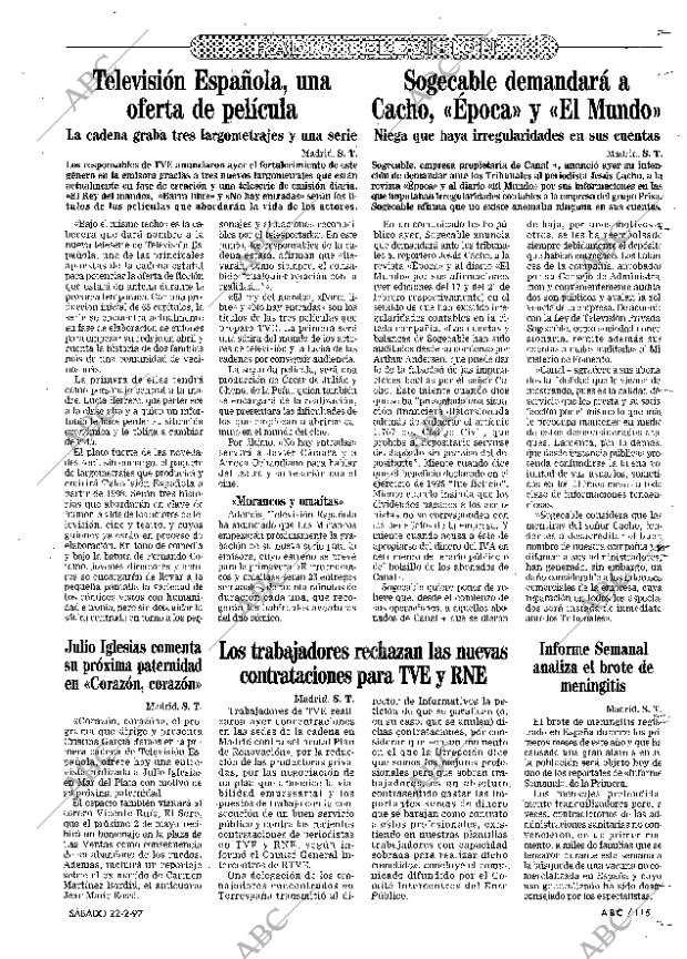 ABC MADRID 22-02-1997 página 115