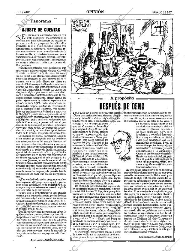 ABC MADRID 22-02-1997 página 18