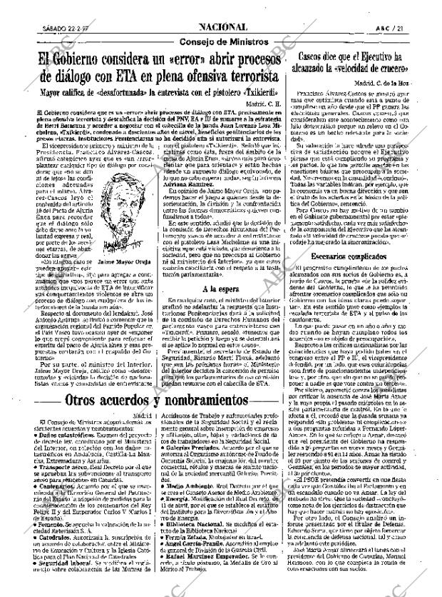 ABC MADRID 22-02-1997 página 21