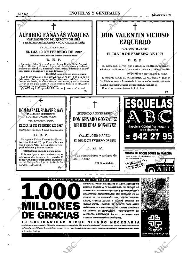 ABC MADRID 22-02-1997 página 96