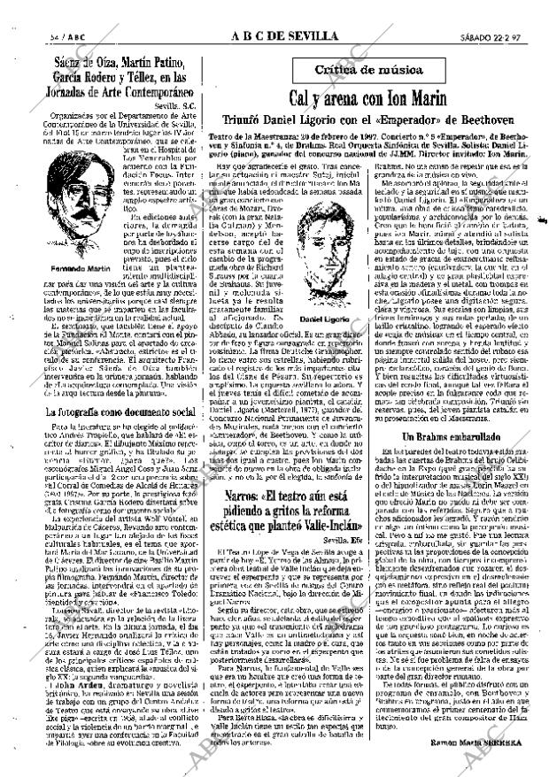 ABC SEVILLA 22-02-1997 página 54