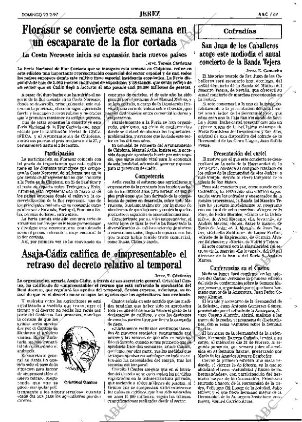 ABC SEVILLA 23-02-1997 página 69