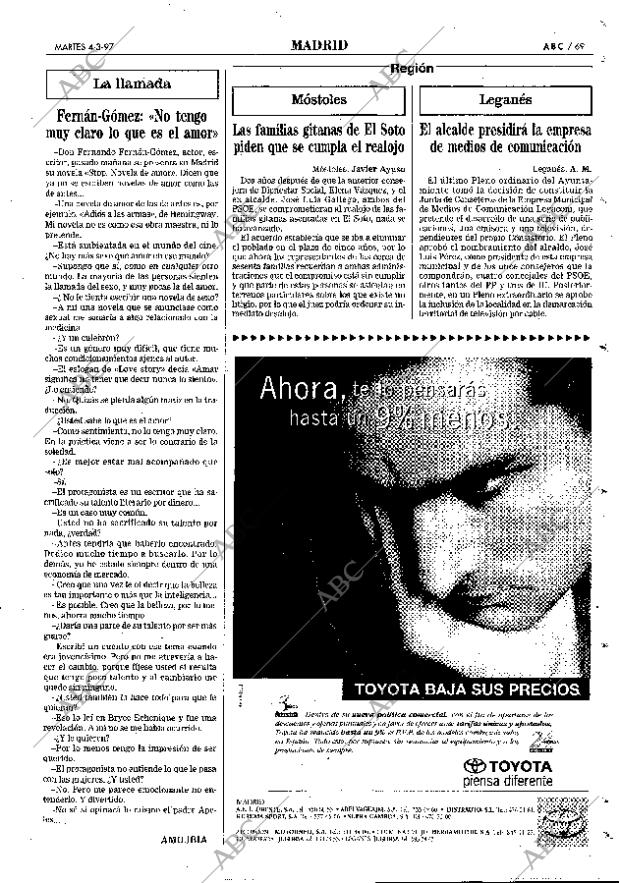 ABC MADRID 04-03-1997 página 69