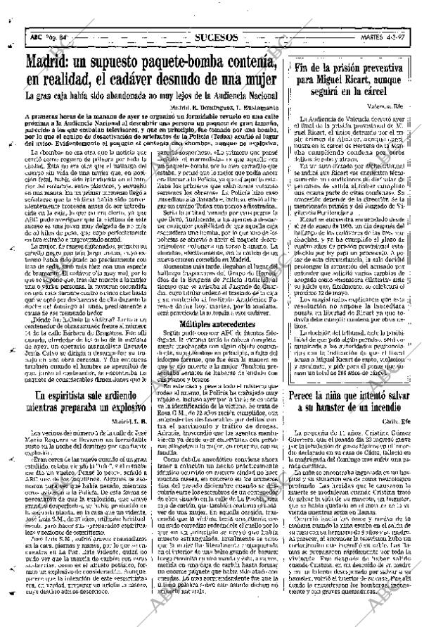 ABC MADRID 04-03-1997 página 84