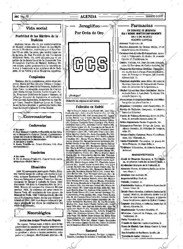 ABC MADRID 09-03-1997 página 70