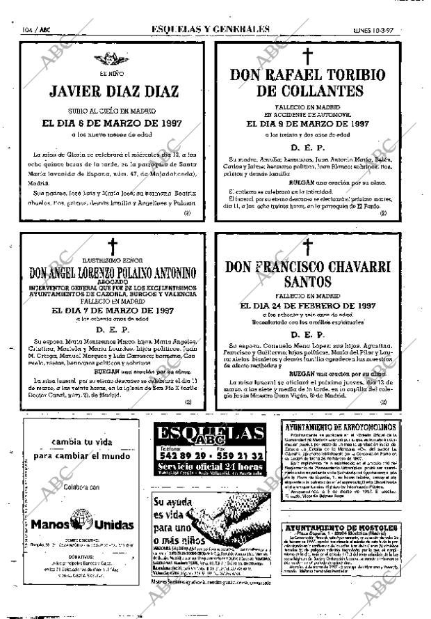 ABC MADRID 10-03-1997 página 104
