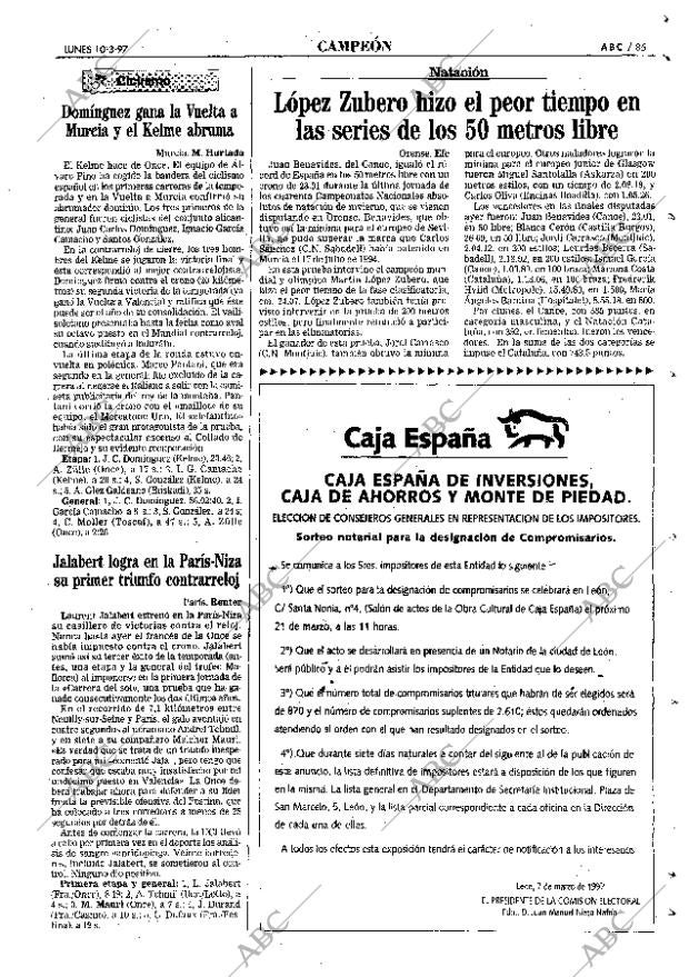 ABC MADRID 10-03-1997 página 85