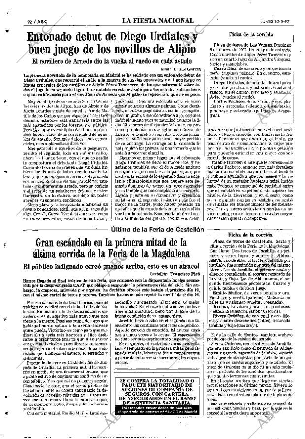 ABC MADRID 10-03-1997 página 92