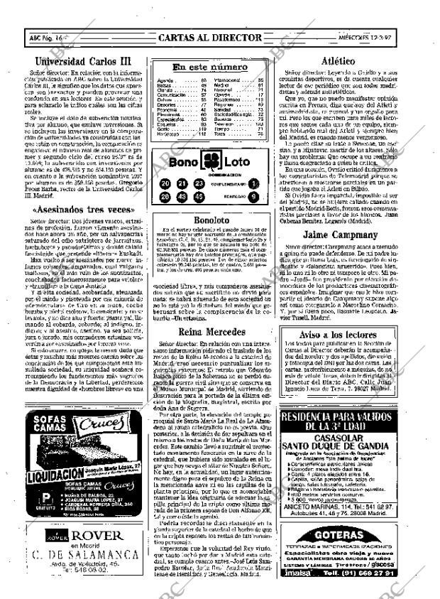 ABC MADRID 12-03-1997 página 16