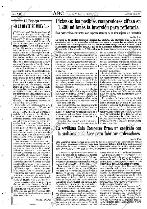 ABC SEVILLA 13-03-1997 página 66