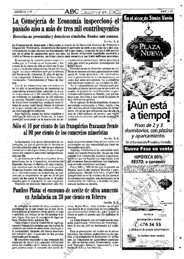ABC SEVILLA 13-03-1997 página 69
