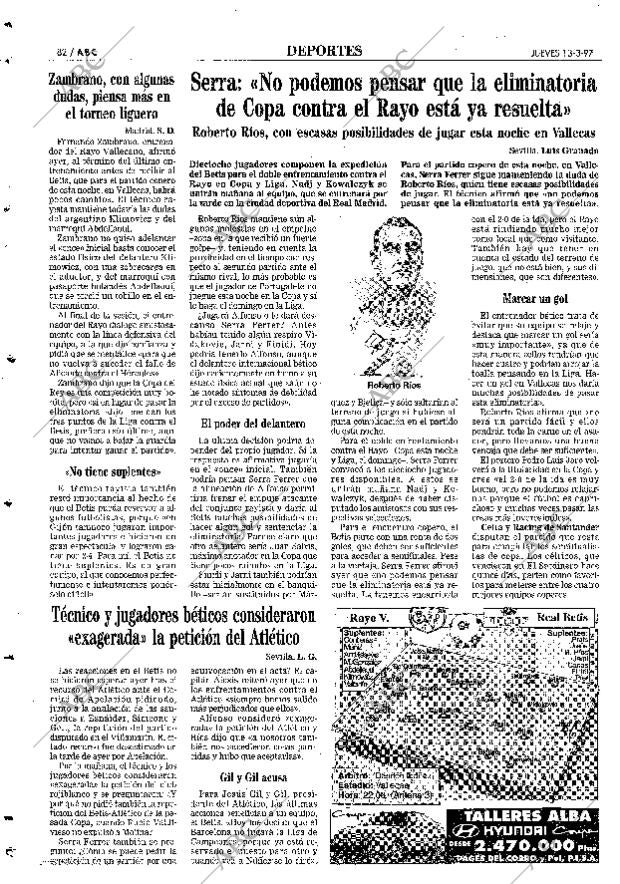ABC SEVILLA 13-03-1997 página 82
