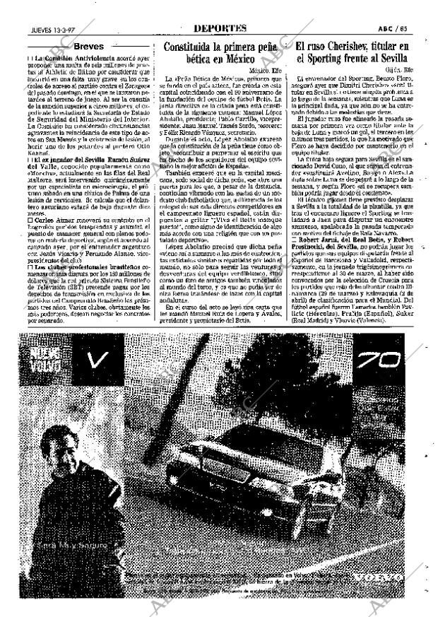 ABC SEVILLA 13-03-1997 página 85
