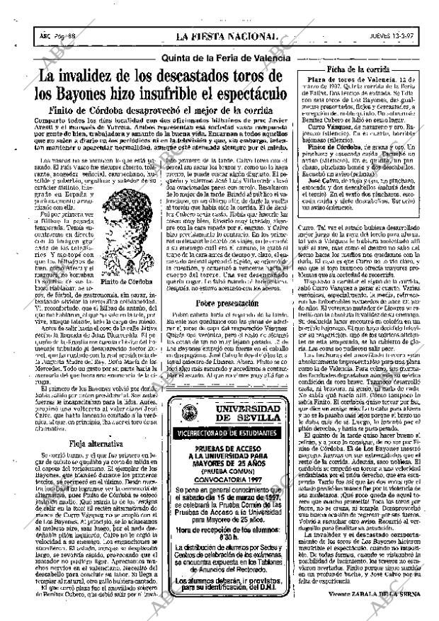 ABC SEVILLA 13-03-1997 página 88