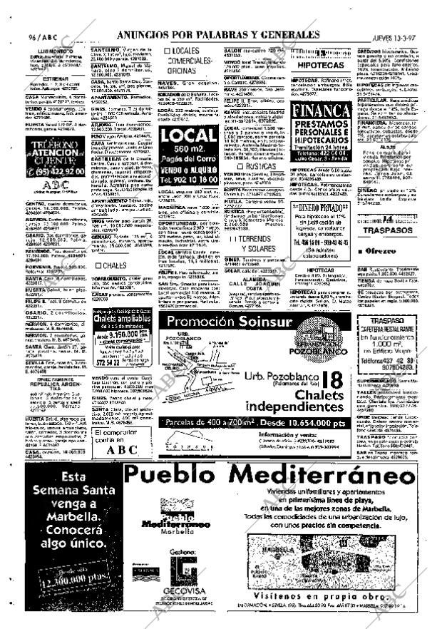 ABC SEVILLA 13-03-1997 página 96