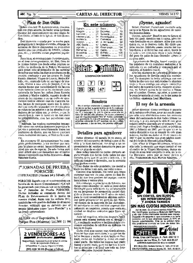 ABC SEVILLA 14-03-1997 página 16