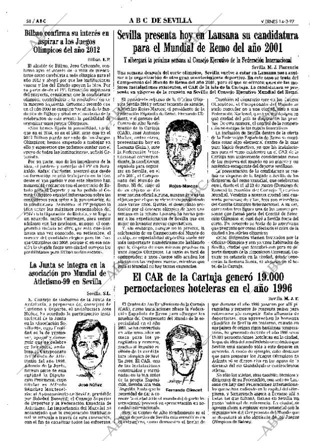 ABC SEVILLA 14-03-1997 página 58