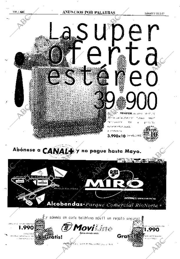 ABC MADRID 15-03-1997 página 108