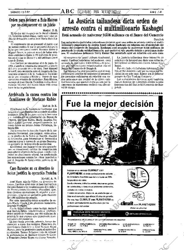 ABC MADRID 15-03-1997 página 41