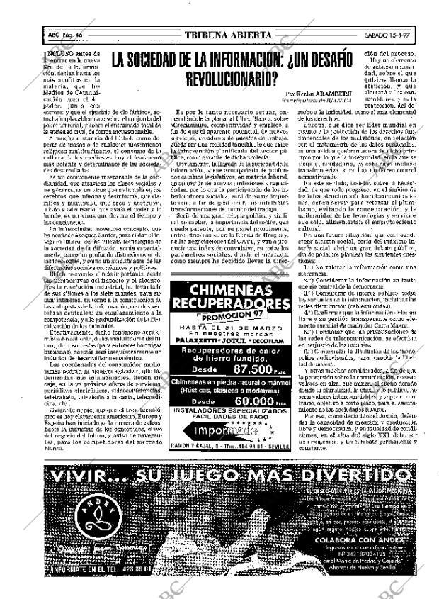 ABC SEVILLA 15-03-1997 página 46