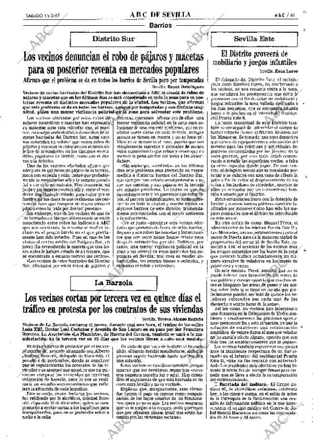 ABC SEVILLA 15-03-1997 página 61