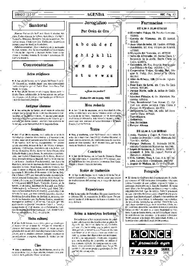 ABC SEVILLA 15-03-1997 página 63