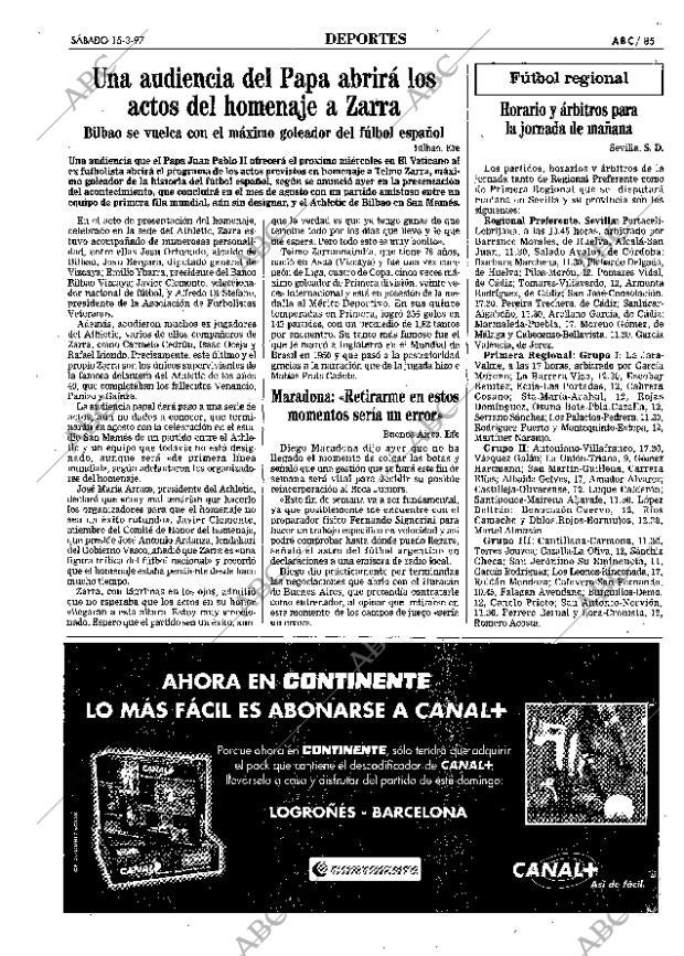ABC SEVILLA 15-03-1997 página 85