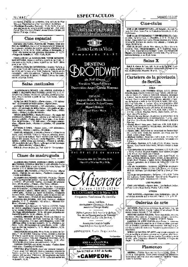 ABC SEVILLA 15-03-1997 página 92