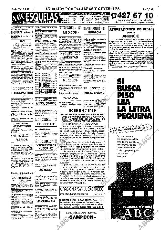 ABC SEVILLA 15-03-1997 página 99