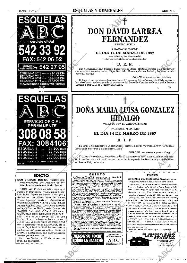 ABC MADRID 17-03-1997 página 111