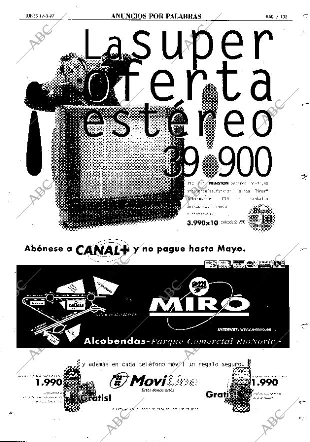 ABC MADRID 17-03-1997 página 135