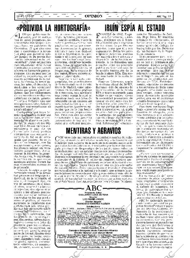 ABC MADRID 17-03-1997 página 19