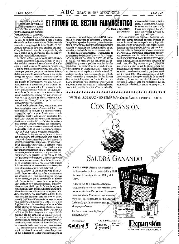 ABC MADRID 17-03-1997 página 47