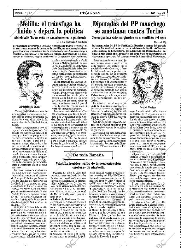 ABC MADRID 17-03-1997 página 61