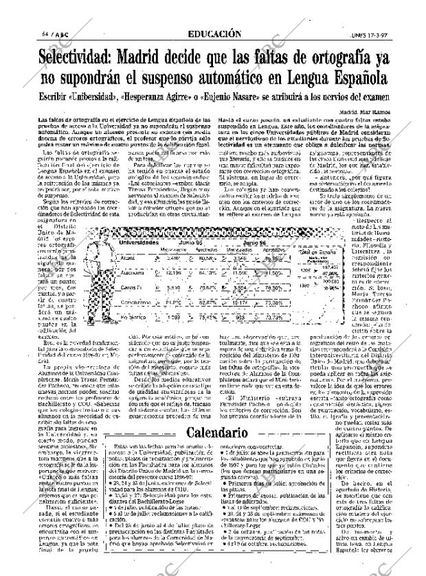 ABC MADRID 17-03-1997 página 64