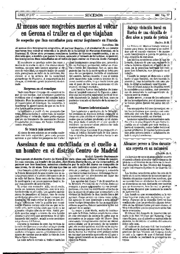 ABC MADRID 17-03-1997 página 97