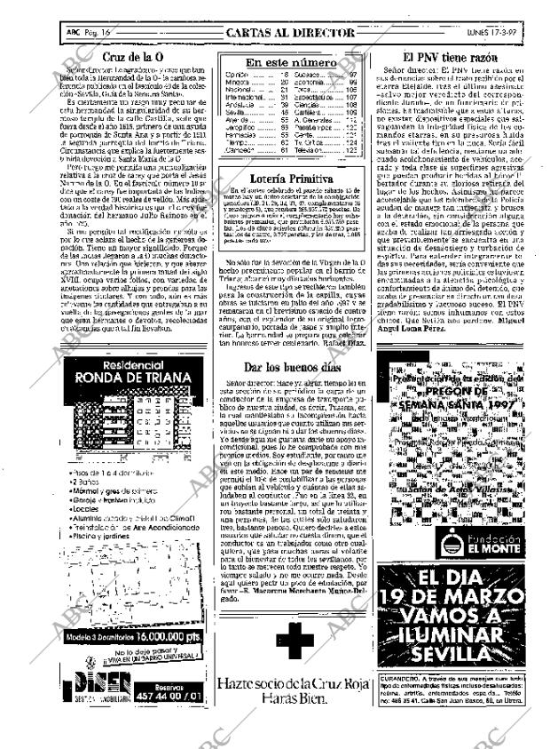 ABC SEVILLA 17-03-1997 página 16